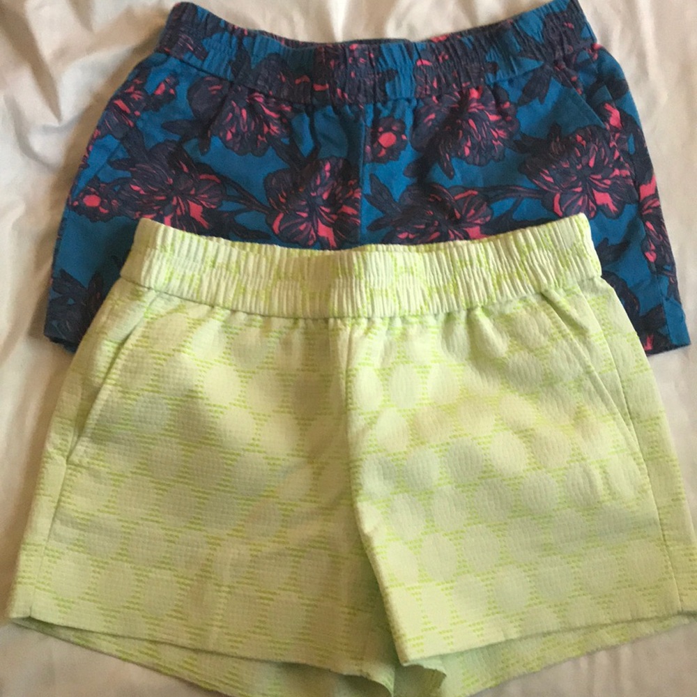 2 JCrew linen shorts